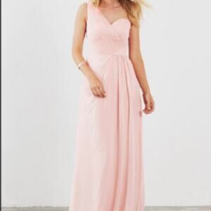 Dove & Dahlia Louisa One Shoulder Chiffon Dress